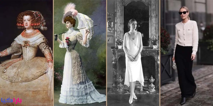 تاثیرات تاریخ بر لباس زنانه در طول زمان